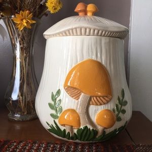 Vintage Mushroom Canister 🍄